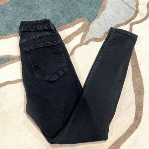 Good American Dark Wash Good Legs Skinny Jeans High Rise Size 27